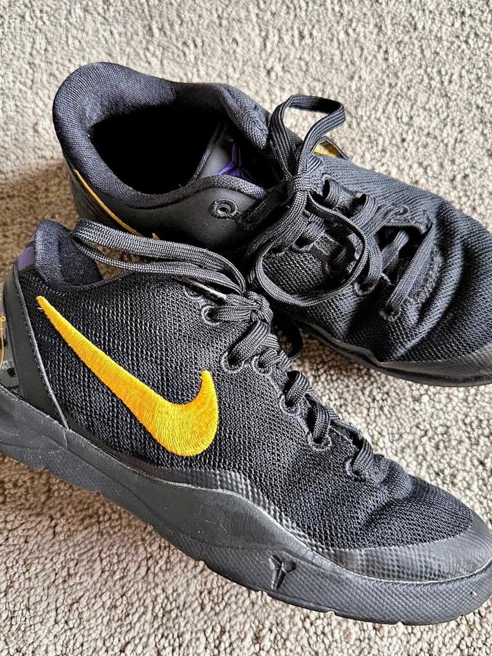Youth Nike Kobe 8 PS ‘Lakers Away’ Sneakers